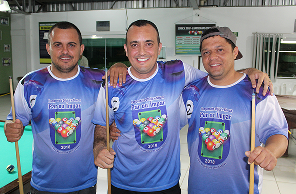 Campeões na categoria máster do Campeonato Oficial de Sinuca do Náutico / Foto: Clube Náutico de Sete Lagoas