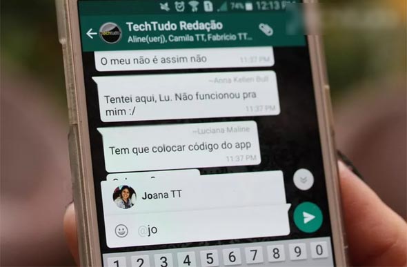 WhatsApp ganha atalho para encontrar rapidamente mensagens em que o usuário foi citado ou respondido/ Foto:TechTudo