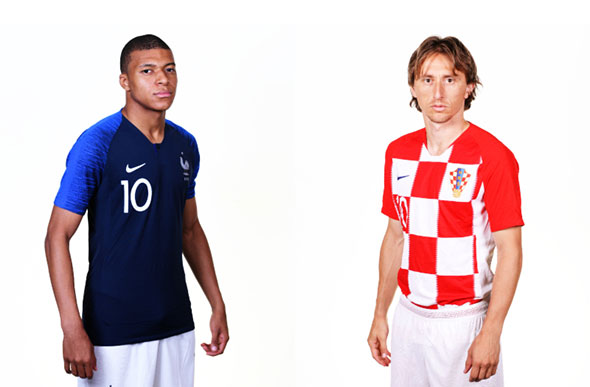 Talentoso, Mbappé traz magia ao ataque da França; Luka Modric é o cérebro da seleção da Croácia / Foto: Divulgação 
