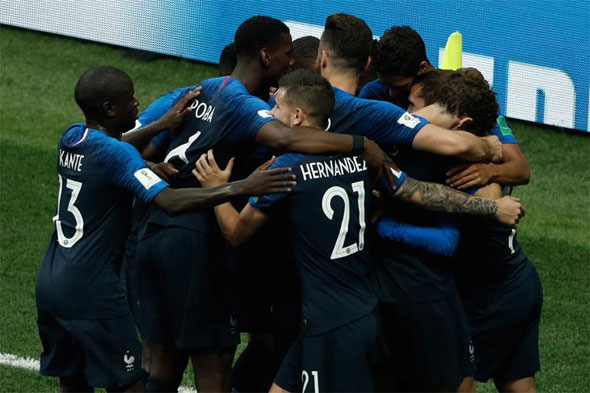 França vence a Croácia por 4 x 2 e se torna bicampeã mundial de futebol/Foto: AFP