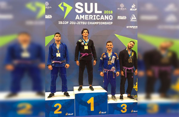 O setelagoano subiu ao pódio no Sul-Americano de Jiu-Jitsu 2018 / Foto: Arquivo Pessoal