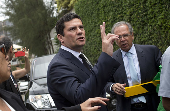 Moro se reuniu com Bolsonaro nesta quinta-feira/ Foto: Silvia Izquierdo/AP