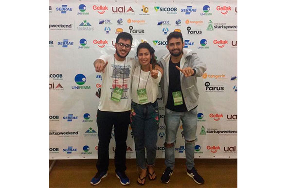 Parte da equipe vencedora do 2º Startup Weekend / Foto: Divulgação