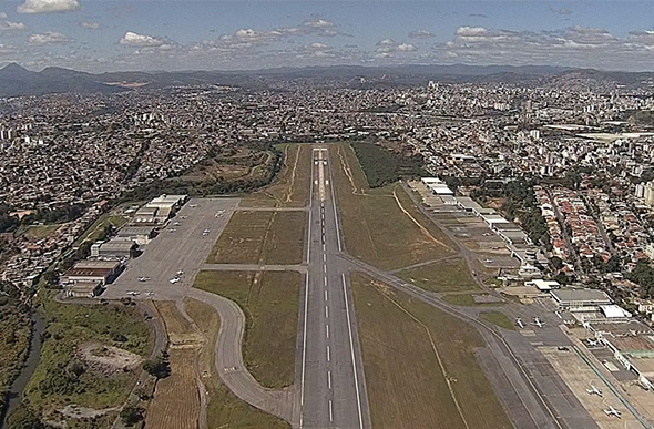 Aeroporto da Pampulha, em Belo Horizonte — Foto: Reprodução/TV Globo