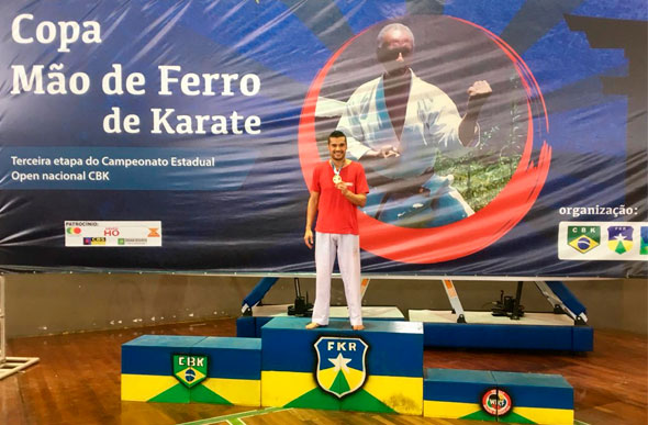 O atleta foi campeão em Porto Velho-RO / Foto: Arquivo Pessoal
