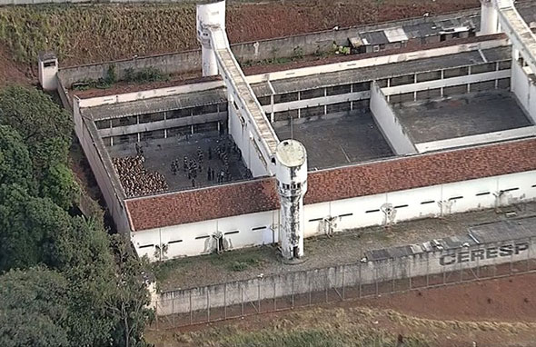 Prisão ocorreu dentro do Ceresp Gameleira, em BH. — Foto: Reprodução/TV Globo