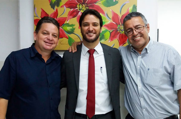 Álvaro Vilaça, Adriano Barros e Wagner Oliveira — Foto: Portal Sete