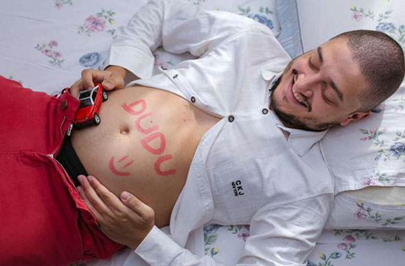 Foto: Pedro Duarte/Reprodução/ Fotos foram feitas para homenagear as mães e registrar a espera pelo primeiro filho