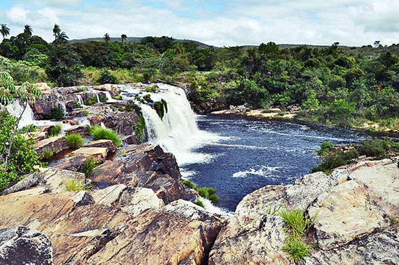 Cachoeira Grande, na Serra do Cipó (foto: SeCultMG/Divulgação)