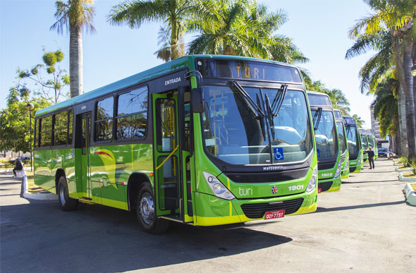 Dez novos ônibus vão ser integrados à frota da empresa./ Foto: Alan Junio