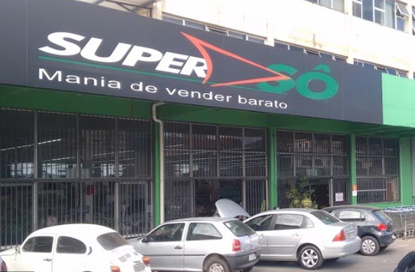 Supermercado Super Sô foi assaltado na noite dessa quarta-feira./ Foto: Reprodução internet