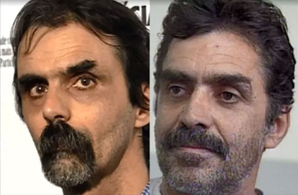 À esquerda, Pedro Meyer, apontado como autor de uma série de estupro; à direita, o artista plástico Eugênio Fiuza de Queiroz — Foto: Reprodução/TV Globo