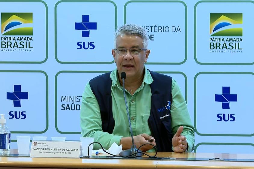 Secretário de Vigilância em Saúde, Wanderson de Oliveira. Foto: TV Globo/Reprodução