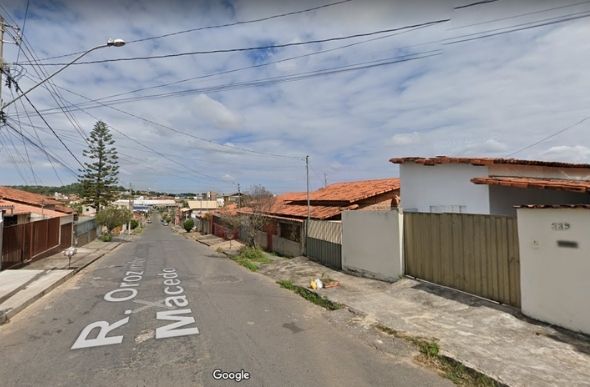 Crime ocorreu na rua Orozimbo Domingo de Macedo, no bairro das Indústrias./Foto: Reprodução Google Maps