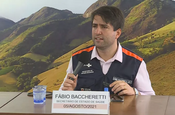 Secretário de saúde Fábio Baccheretti — Foto: Site Fhemig/Reprodução