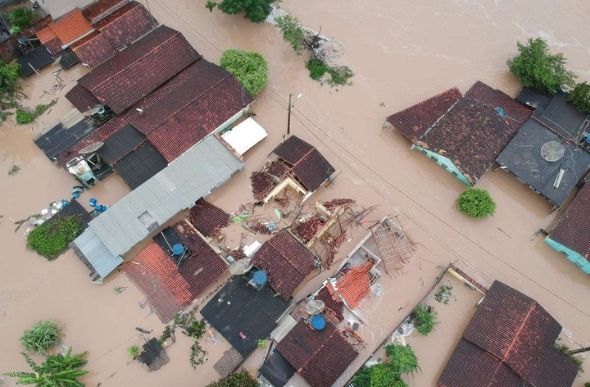 Palmópolis foi uma das cidades mais afetadas pela chuva em Minas - Foto: RANDAL RANYE/DIVULGAÇÃO