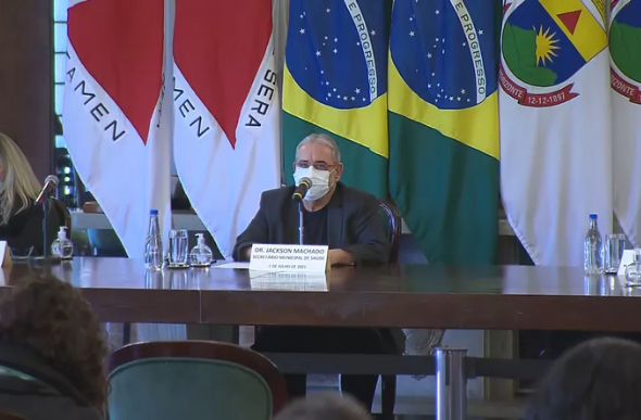 Secretário Municipal de Saúde anuncia liberação de eventos em Belo Horizonte — Foto: Reprodução/ TV Globo