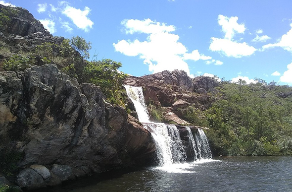 Cachoeira dos Cristais, no parque estadual de Biribiri, em Diamantina. Foto: Cristina Moreno de Castro / G1