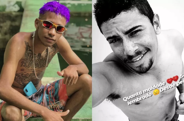 Ewerton Matheus, o MC Irak (à esquerda), e Cristiano da Silva (à direita) foram mortos a tiros no Cabo de Santo Agostinho — Foto: Reprodução/Instagram