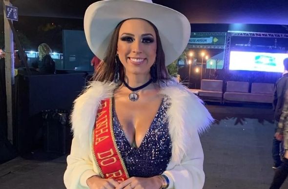 Mariana Trindade foi eleita Rainha do Pedro Leopoldo Rodeio Show 2019 — Foto: Arquivo pessoal