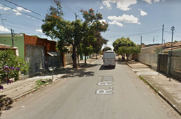 O homem alegou que o crime teria acontecido na Rua Piauí, em Sete Lagoas./ Foto: Street View/Reprodução