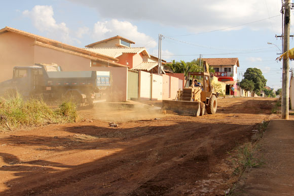 Algumas ruas do Morro do Claro já estão em obras / Foto: Divulgação