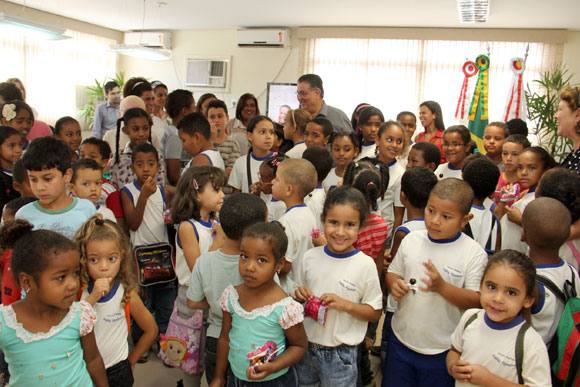 Alunos conheceram mais sobre o trabalho do prefeito / Foto: Divulgação
