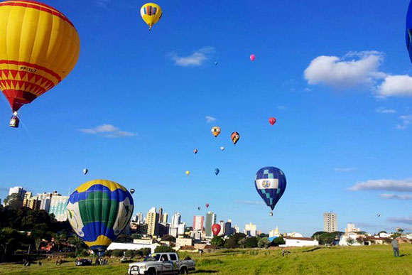 Festival de balonismo na cidade de São Carlos, interior de São Paulo / Foto: Divulgação