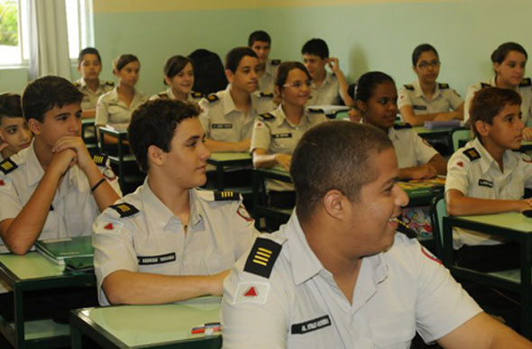 Alunos do Colégio Tiradentes da Polícia Militar de Manhuaçu (MG) / Foto: Ascom 11° BPM