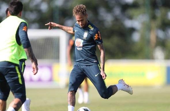 Neymar será titular da seleção brasileira no amistoso de domingo contra a Áustria. Foto: Lucas Figueiredo/CBF