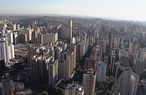 Vista aérea de Belo Horizonte — Foto: Reprodução/TV Globo