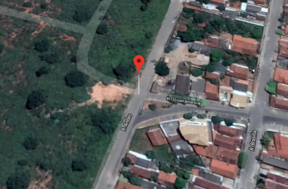 O rapaz foi encontrado morto na rua Andes, no bairro Esperança, em Curvelo./ Foto: Google Maps