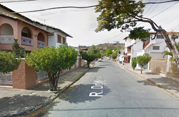 A prisão aconteceu na rua Doutor Neiva, em Pedro Leopoldo./ Foto: Google Street View/Reprodução