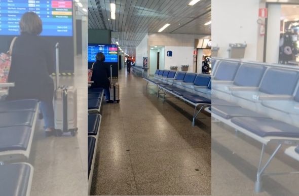 Aeroporto Internacional de Confins, na região Metropolitana de Belo Horizonte. — Foto: Redes sociais