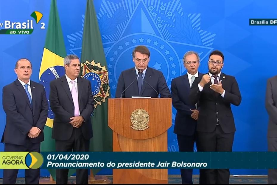 Bolsonaro fez anúncio nesta quarta-feira./ Foto: Reprodução