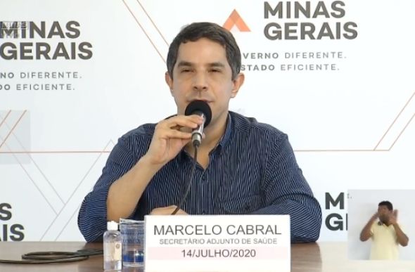 Marcelo Cabral, em coletiva na Cidade Administrativa — Foto: Reprodução/Facebook