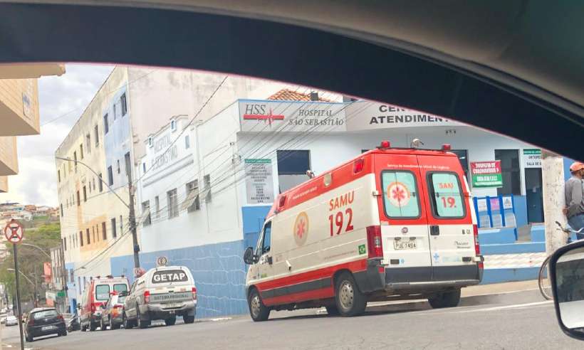 Vítimas do incêndio na Penitenciaria de Três Corações foram socorridas e transferidas para o Hospital São Sebastião./ Foto: Reprodução/Redes sociais