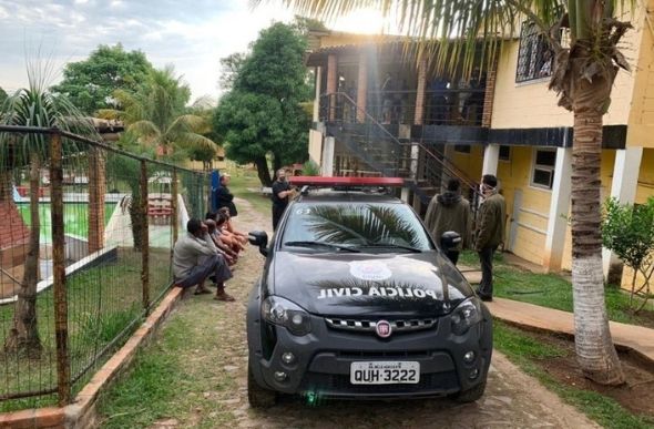 Polícia Civil faz operação em clínica de recuperação, em Prudente de Morais, na Região Central de Minas Gerais — Foto: Reprodução/Redes sociais