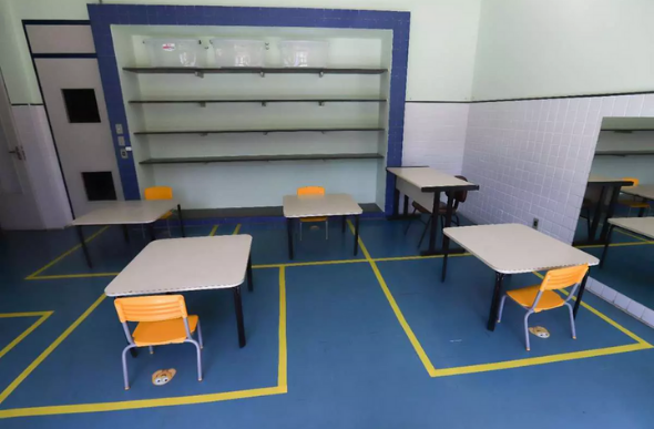 Escolas deverão seguir protocolos de segurança para reabertura Foto Foto: Flávio Tavares/O TEMPO