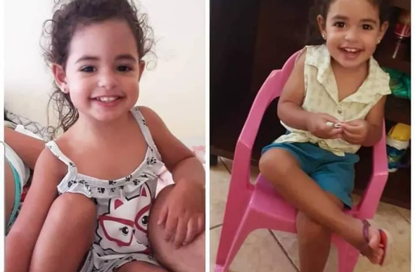 Foto: Vítima era Manuela de Aguiar, de 3 anos; ela foi esfaqueada e jogada no Rio Macaé pela própria mãe, segundo a polícia — Foto: Reprodução/Redes sociais