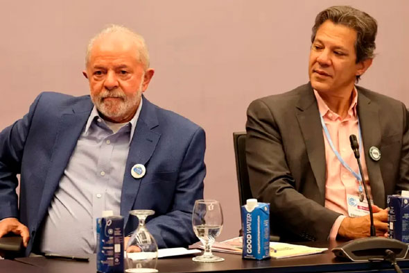 Lula e Haddad. Imagem: JOSEPH EID/AFP