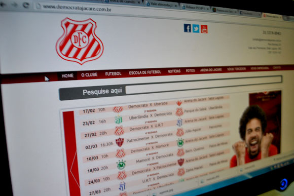 Novo layout do site do democrata / Foto: Marcelo Paiva