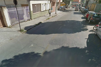 Zoroastro Passos fica impedida nesta manhã, próximo ao número 70 / Foto:GooglestreetView