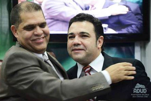 Marcos Pereira e Marco Feliciano na Assembleia / Foto: Divulgação