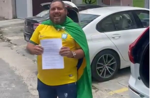 Bolsonarista, Júnior perdeu BMW em aposta sobre resultado das eleições — Foto: Reprodução/Redes sociais