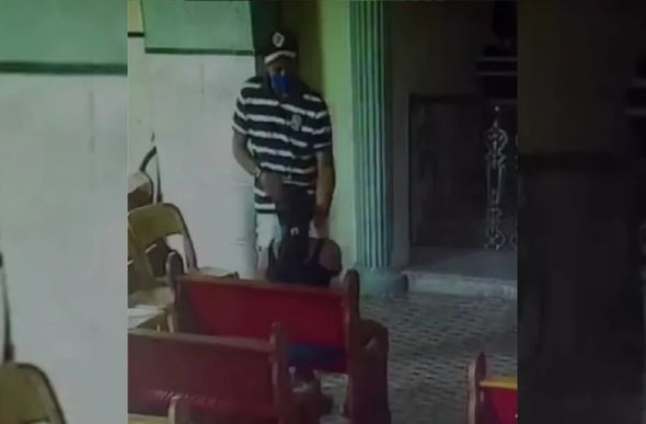 Abordagem ocorreu dentro da Igreja Matriz São José, em Missão Velha — Foto: Reprodução