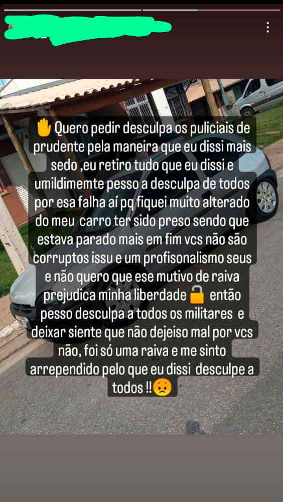 desculpas pm