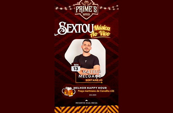 Foto: Buteco Primes/Instagram/Divulgação