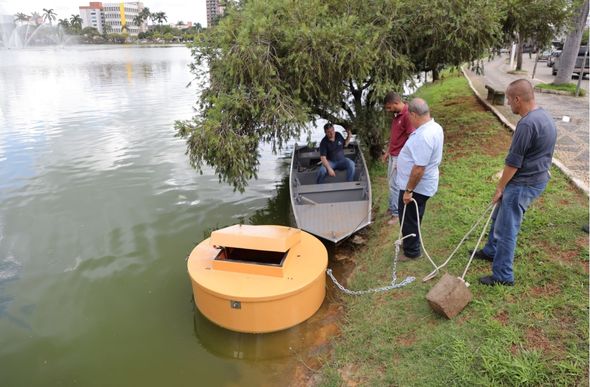Equipamentos foram instalados na Lagoa Paulino nesta quarta-feira