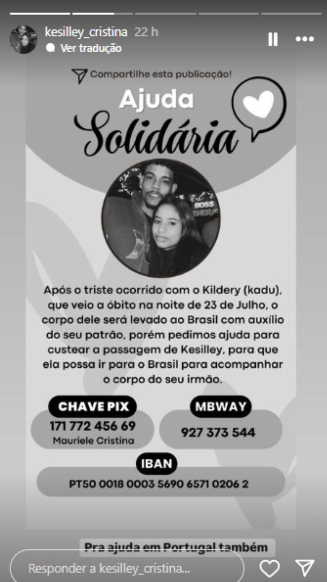 Imagem: Instagram @kesilley_cristina